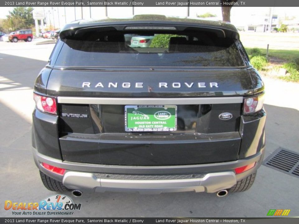 2013 Land Rover Range Rover Evoque Pure Santorini Black Metallic / Ebony Photo #9