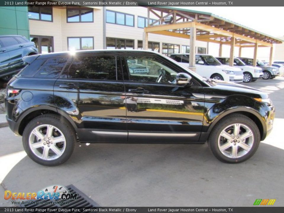 2013 Land Rover Range Rover Evoque Pure Santorini Black Metallic / Ebony Photo #11