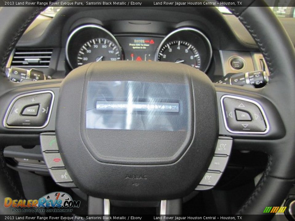 2013 Land Rover Range Rover Evoque Pure Santorini Black Metallic / Ebony Photo #17