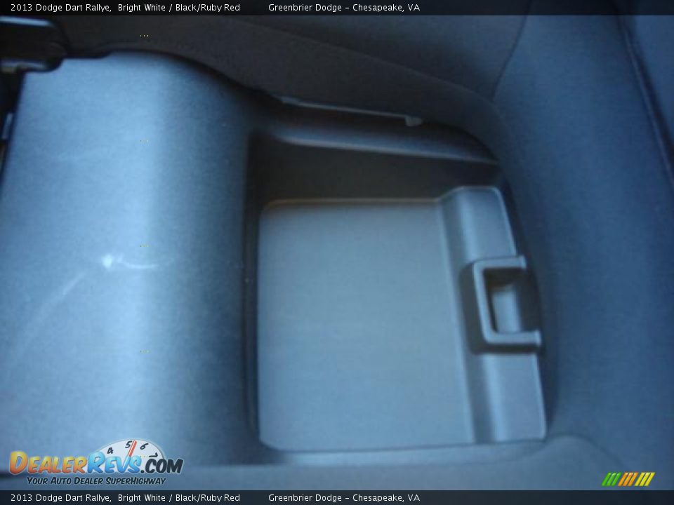 2013 Dodge Dart Rallye Bright White / Black/Ruby Red Photo #12