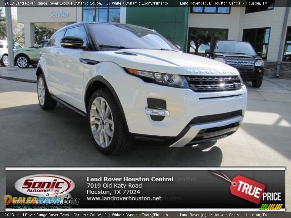2013 Land Rover Range Rover Evoque Dynamic Coupe Fuji White / Dynamic Ebony/Pimento Photo #1