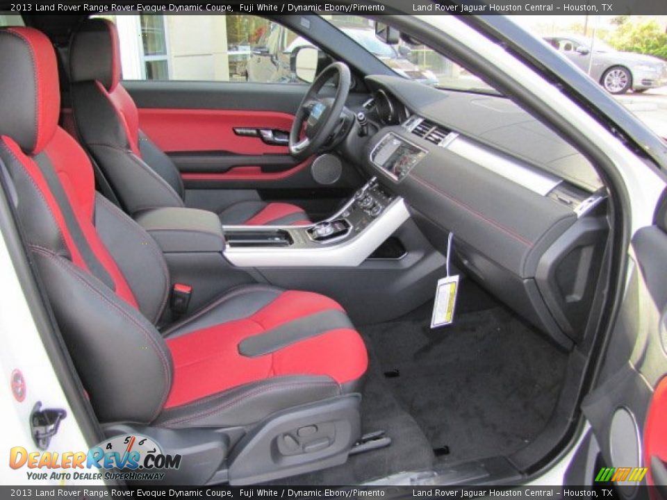 Dynamic Ebony/Pimento Interior - 2013 Land Rover Range Rover Evoque Dynamic Coupe Photo #4