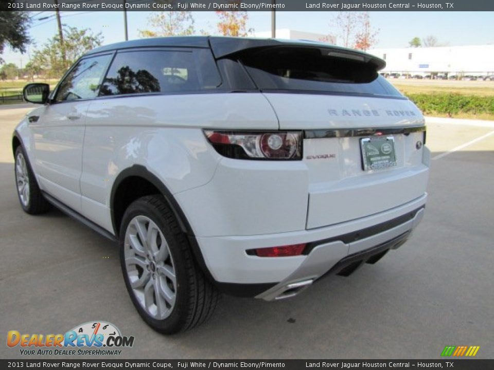 2013 Land Rover Range Rover Evoque Dynamic Coupe Fuji White / Dynamic Ebony/Pimento Photo #8