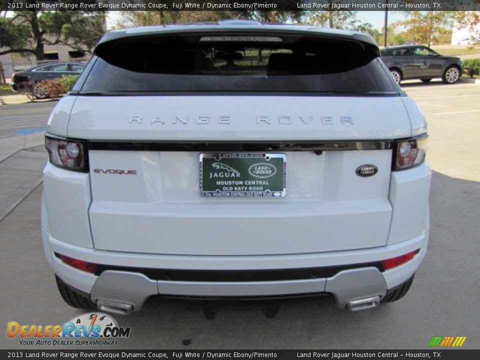 2013 Land Rover Range Rover Evoque Dynamic Coupe Fuji White / Dynamic Ebony/Pimento Photo #9