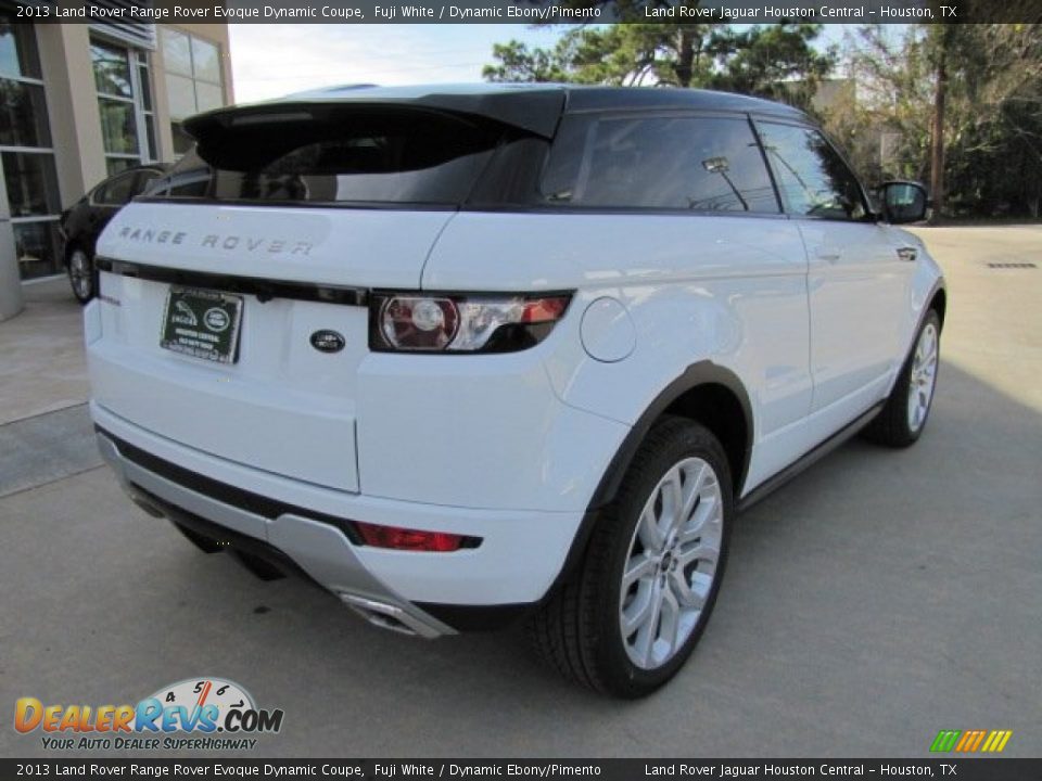 2013 Land Rover Range Rover Evoque Dynamic Coupe Fuji White / Dynamic Ebony/Pimento Photo #10