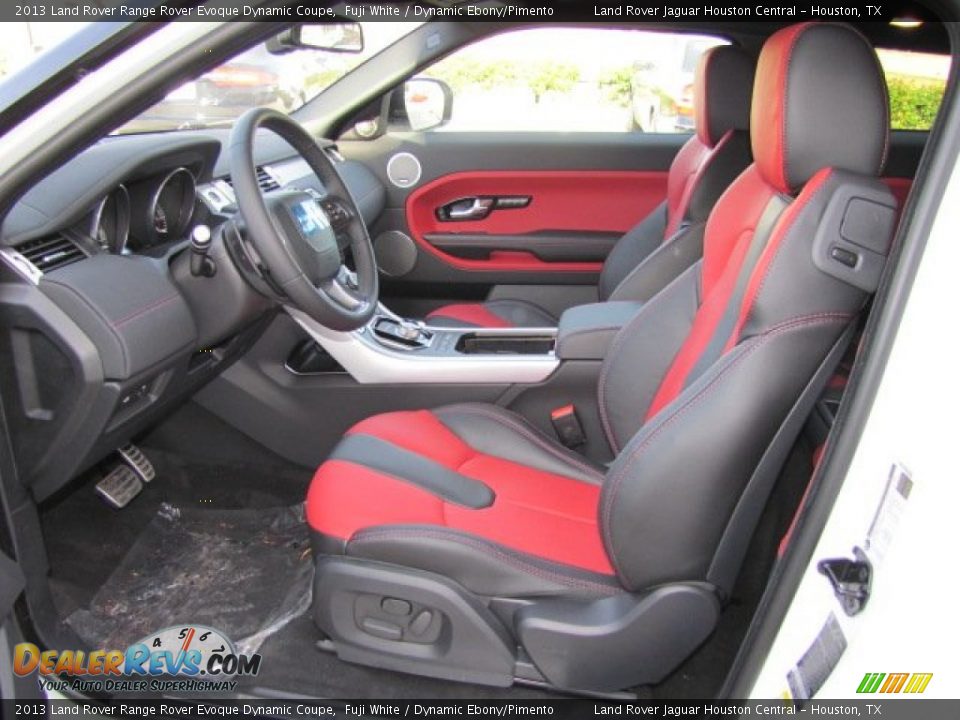 Dynamic Ebony/Pimento Interior - 2013 Land Rover Range Rover Evoque Dynamic Coupe Photo #13