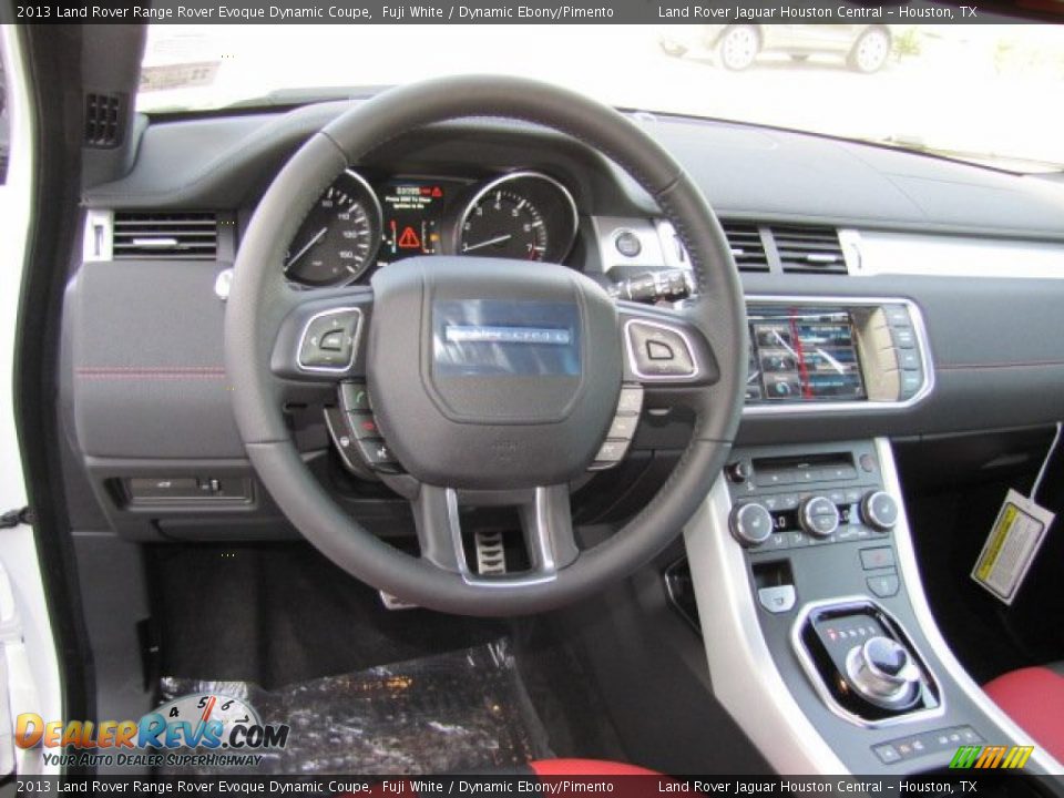 2013 Land Rover Range Rover Evoque Dynamic Coupe Fuji White / Dynamic Ebony/Pimento Photo #14