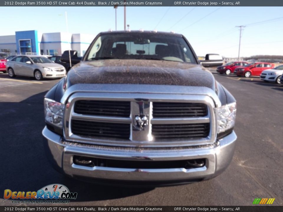 2012 Dodge Ram 3500 HD ST Crew Cab 4x4 Dually Black / Dark Slate/Medium Graystone Photo #2