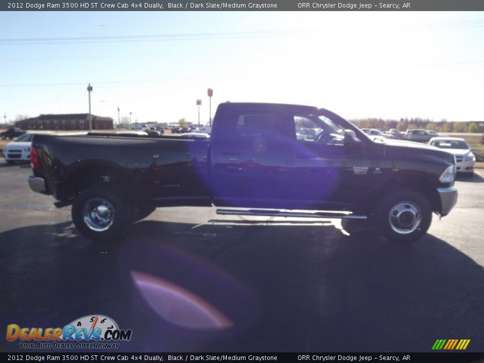 2012 Dodge Ram 3500 HD ST Crew Cab 4x4 Dually Black / Dark Slate/Medium Graystone Photo #4