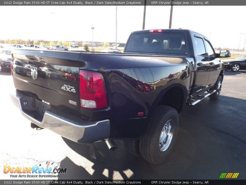 2012 Dodge Ram 3500 HD ST Crew Cab 4x4 Dually Black / Dark Slate/Medium Graystone Photo #5