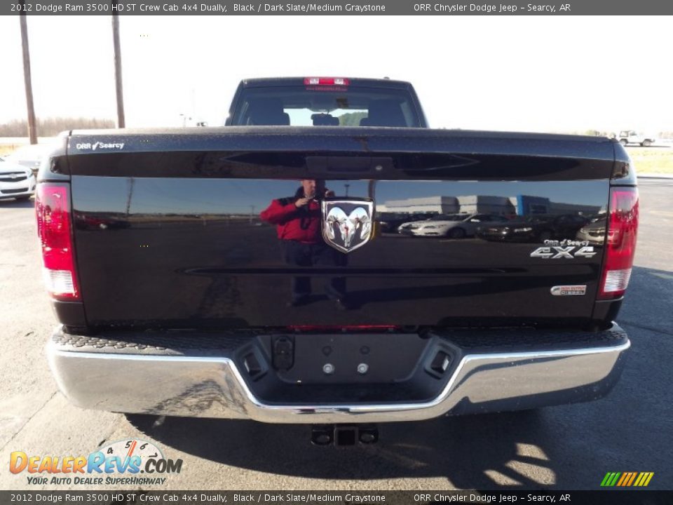 2012 Dodge Ram 3500 HD ST Crew Cab 4x4 Dually Black / Dark Slate/Medium Graystone Photo #6