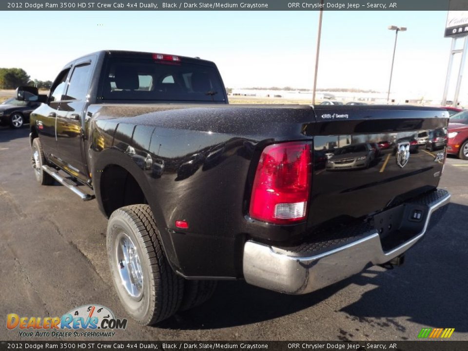 2012 Dodge Ram 3500 HD ST Crew Cab 4x4 Dually Black / Dark Slate/Medium Graystone Photo #7