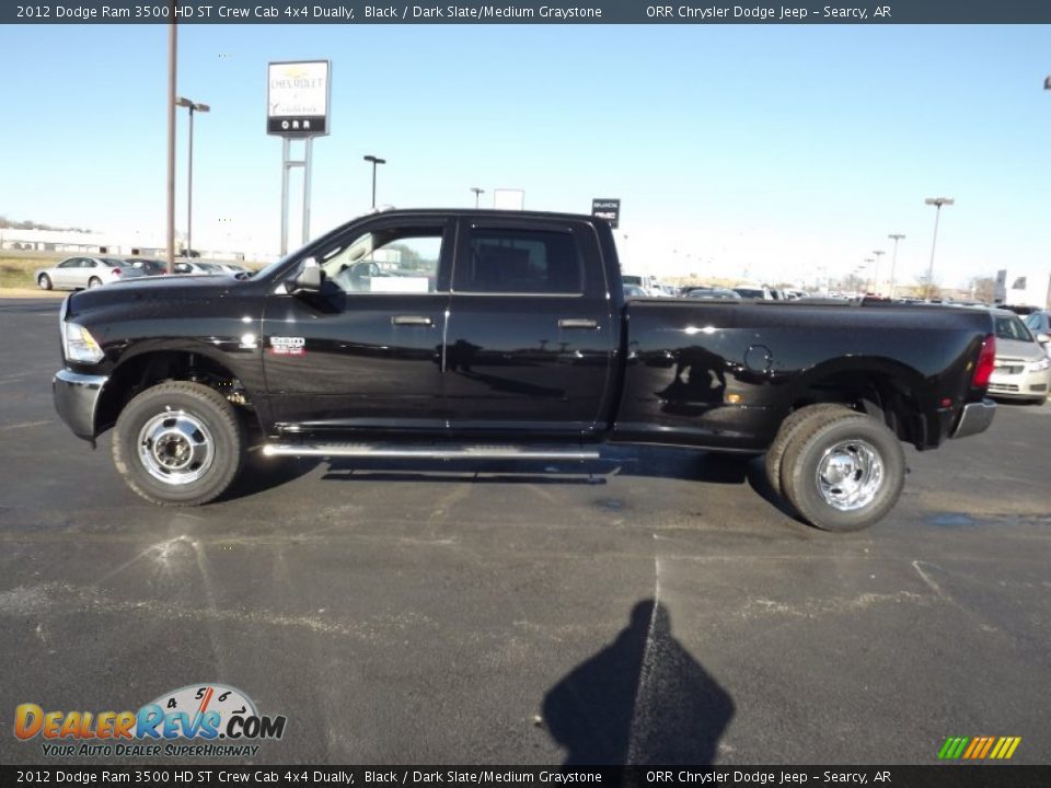 2012 Dodge Ram 3500 HD ST Crew Cab 4x4 Dually Black / Dark Slate/Medium Graystone Photo #8