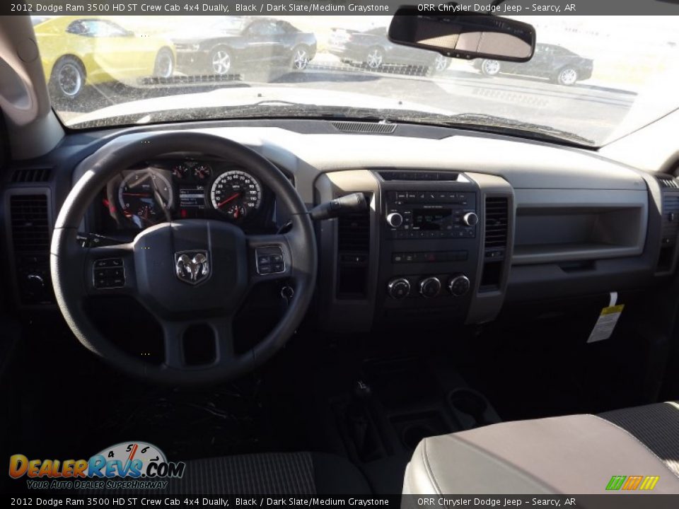 2012 Dodge Ram 3500 HD ST Crew Cab 4x4 Dually Black / Dark Slate/Medium Graystone Photo #9