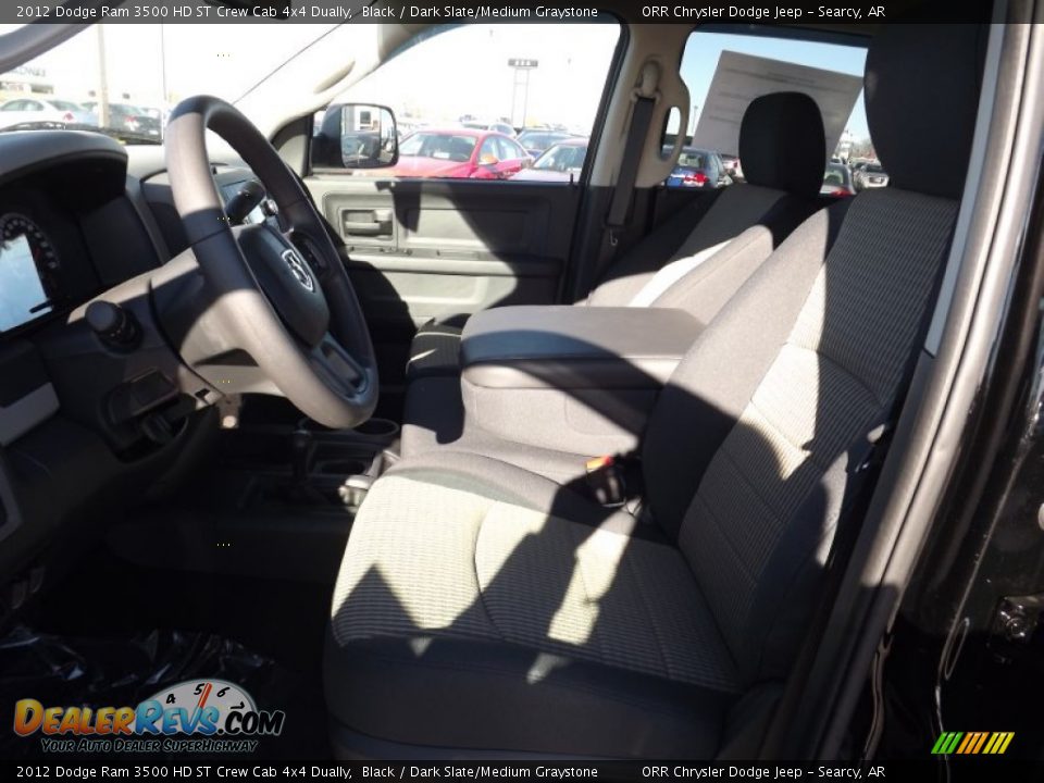 2012 Dodge Ram 3500 HD ST Crew Cab 4x4 Dually Black / Dark Slate/Medium Graystone Photo #11