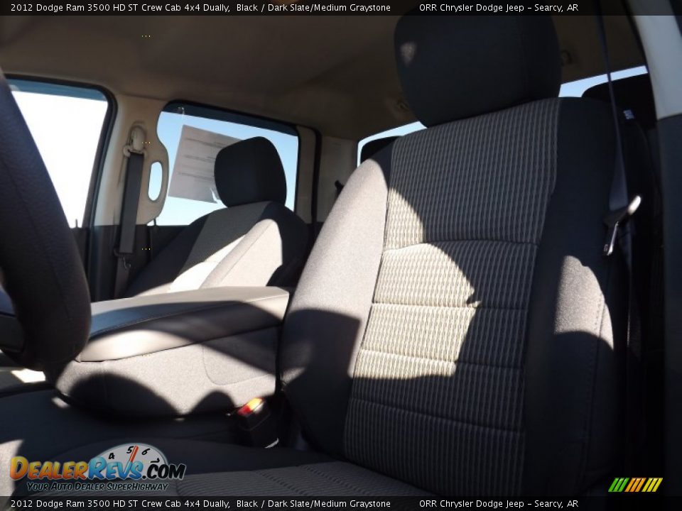 2012 Dodge Ram 3500 HD ST Crew Cab 4x4 Dually Black / Dark Slate/Medium Graystone Photo #13