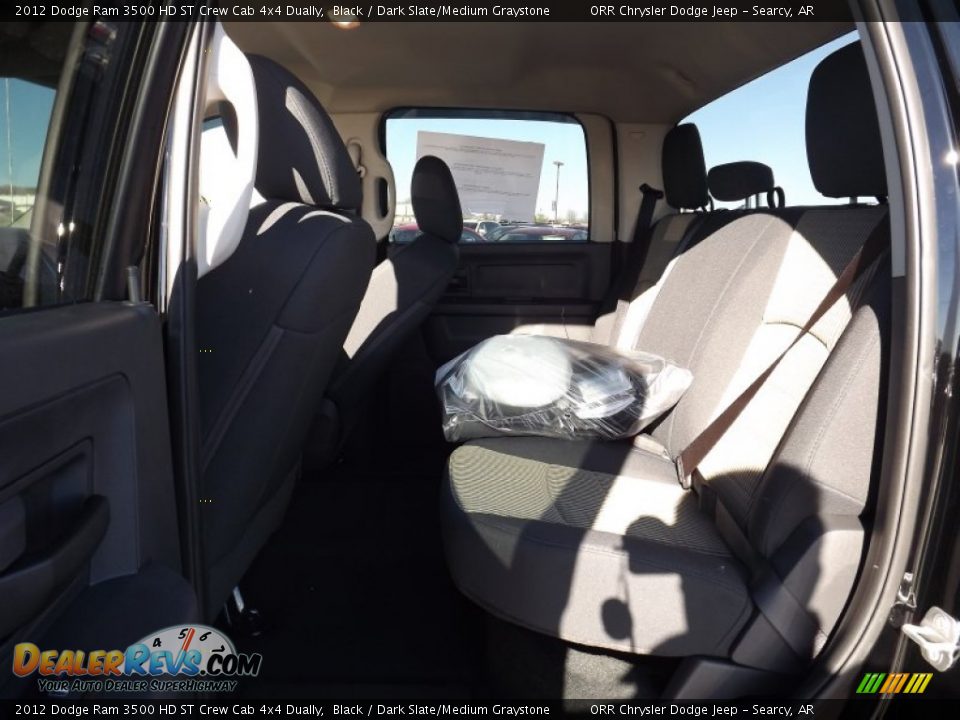 2012 Dodge Ram 3500 HD ST Crew Cab 4x4 Dually Black / Dark Slate/Medium Graystone Photo #16