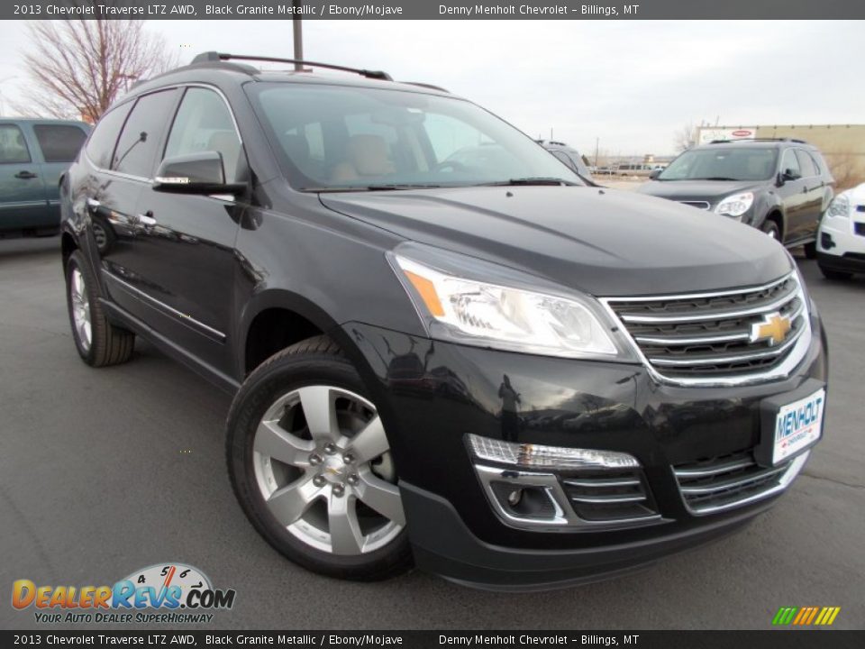 2013 Chevrolet Traverse LTZ AWD Black Granite Metallic / Ebony/Mojave Photo #1