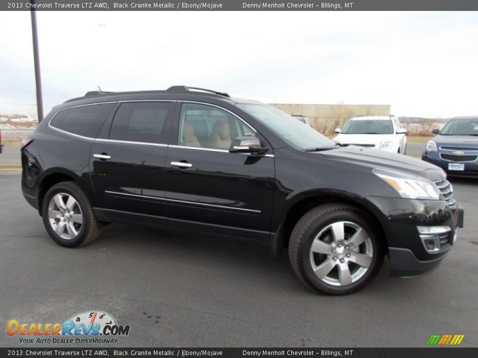 2013 Chevrolet Traverse LTZ AWD Black Granite Metallic / Ebony/Mojave Photo #2