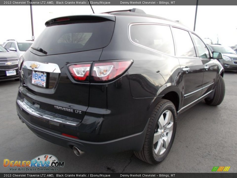 2013 Chevrolet Traverse LTZ AWD Black Granite Metallic / Ebony/Mojave Photo #3