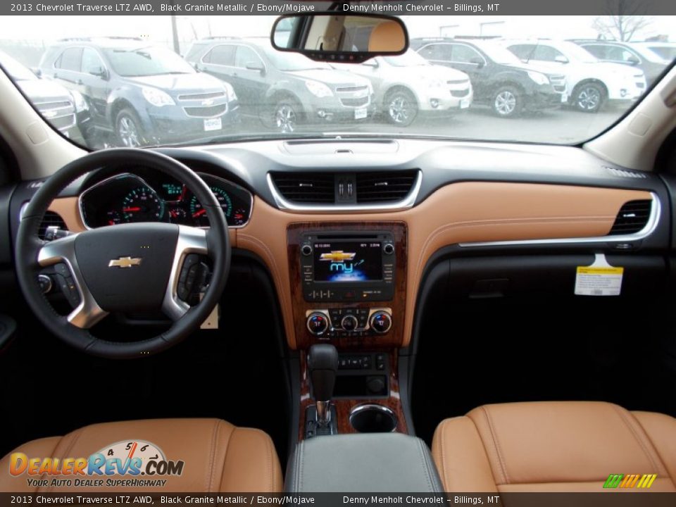 2013 Chevrolet Traverse LTZ AWD Black Granite Metallic / Ebony/Mojave Photo #14