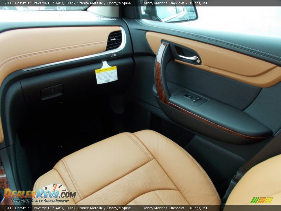 2013 Chevrolet Traverse LTZ AWD Black Granite Metallic / Ebony/Mojave Photo #15