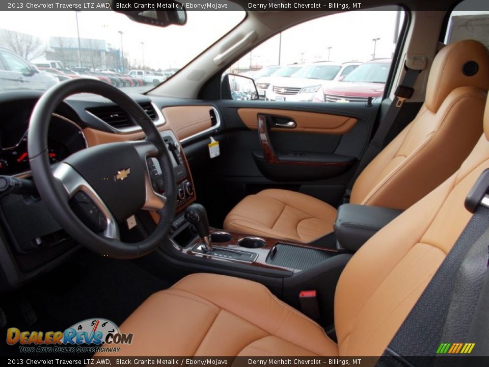 2013 Chevrolet Traverse LTZ AWD Black Granite Metallic / Ebony/Mojave Photo #19