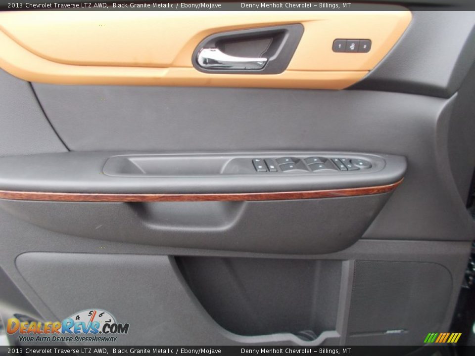 2013 Chevrolet Traverse LTZ AWD Black Granite Metallic / Ebony/Mojave Photo #20