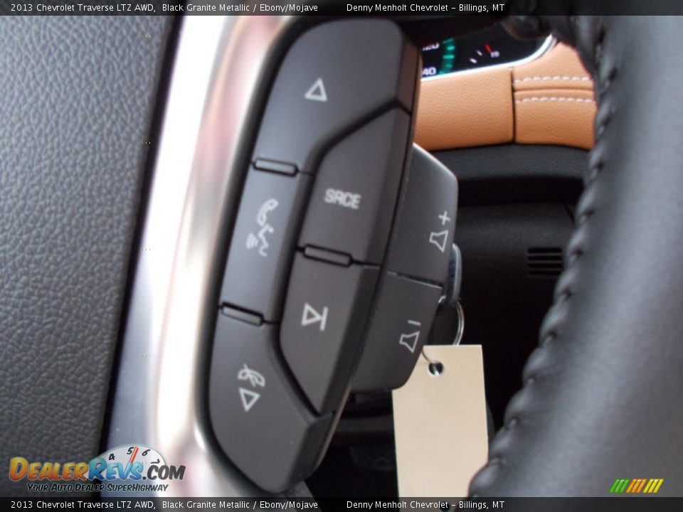 2013 Chevrolet Traverse LTZ AWD Black Granite Metallic / Ebony/Mojave Photo #29