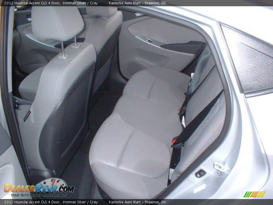 2012 Hyundai Accent GLS 4 Door Ironman Silver / Gray Photo #10