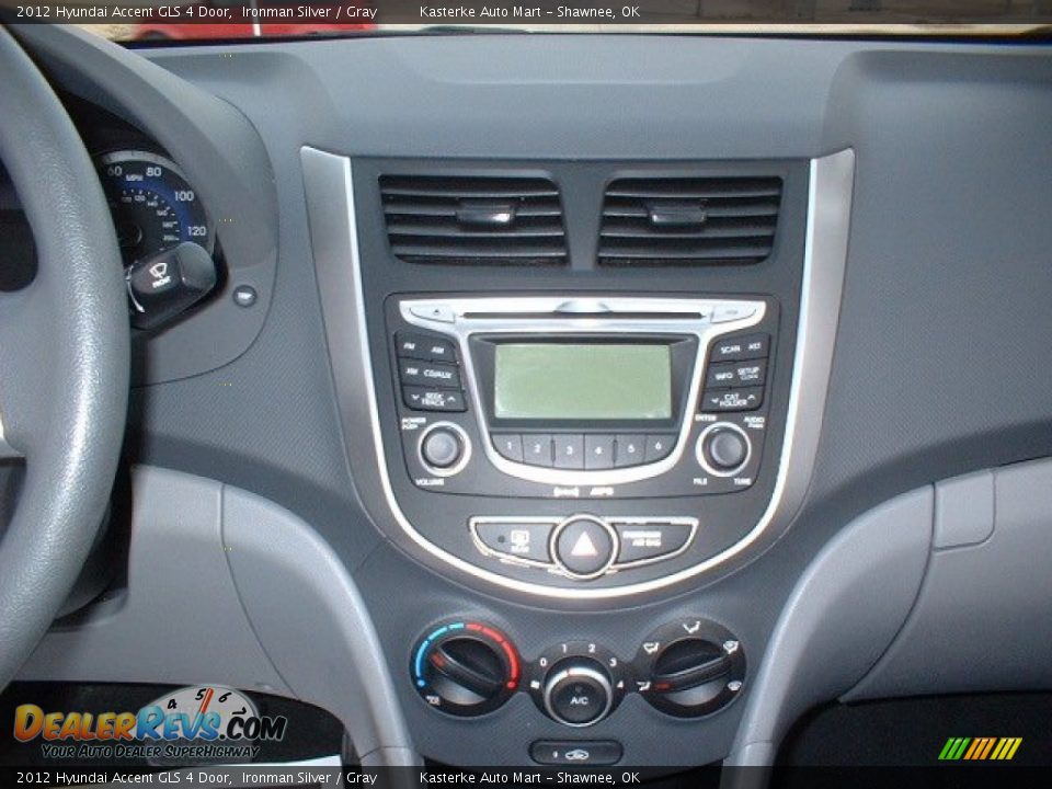 2012 Hyundai Accent GLS 4 Door Ironman Silver / Gray Photo #12