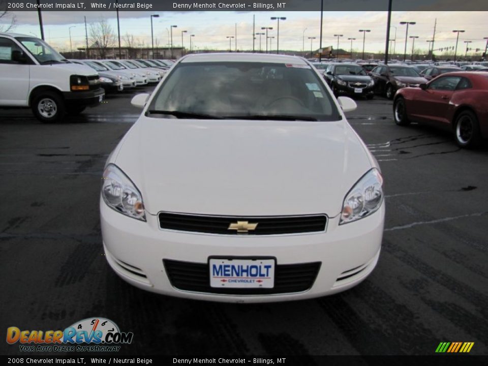 2008 Chevrolet Impala LT White / Neutral Beige Photo #2