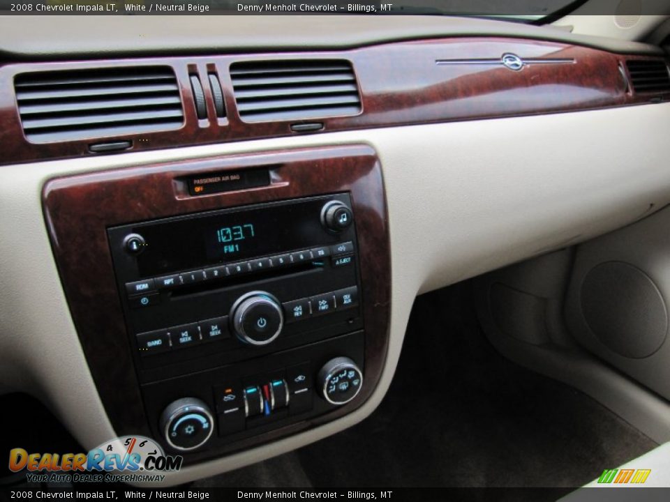 2008 Chevrolet Impala LT White / Neutral Beige Photo #16