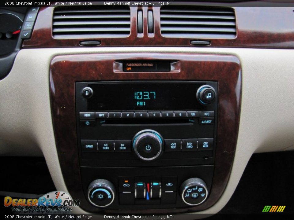2008 Chevrolet Impala LT White / Neutral Beige Photo #17