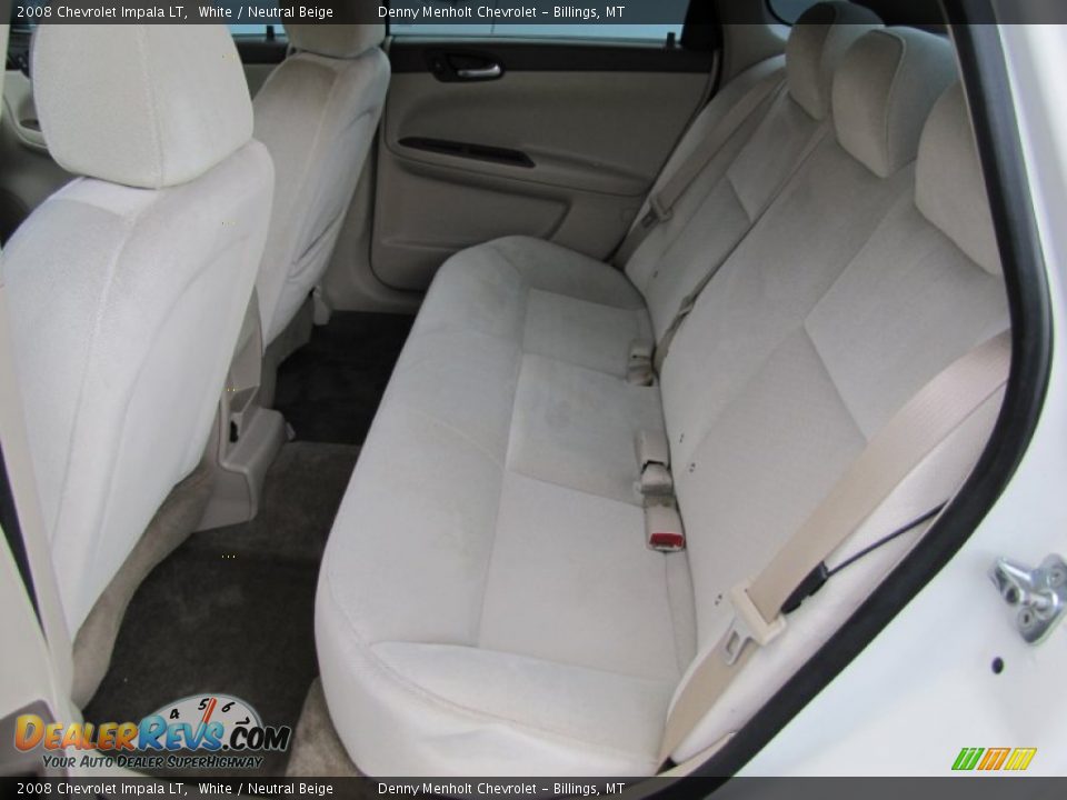 2008 Chevrolet Impala LT White / Neutral Beige Photo #24