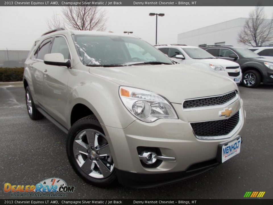 2013 Chevrolet Equinox LT AWD Champagne Silver Metallic / Jet Black Photo #1