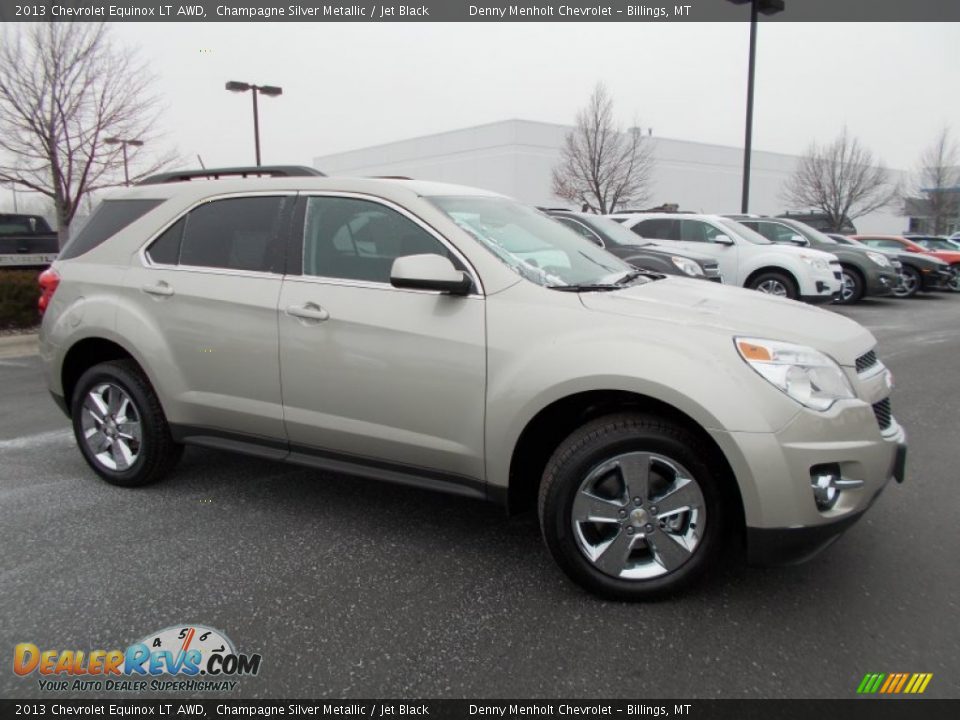 2013 Chevrolet Equinox LT AWD Champagne Silver Metallic / Jet Black Photo #2
