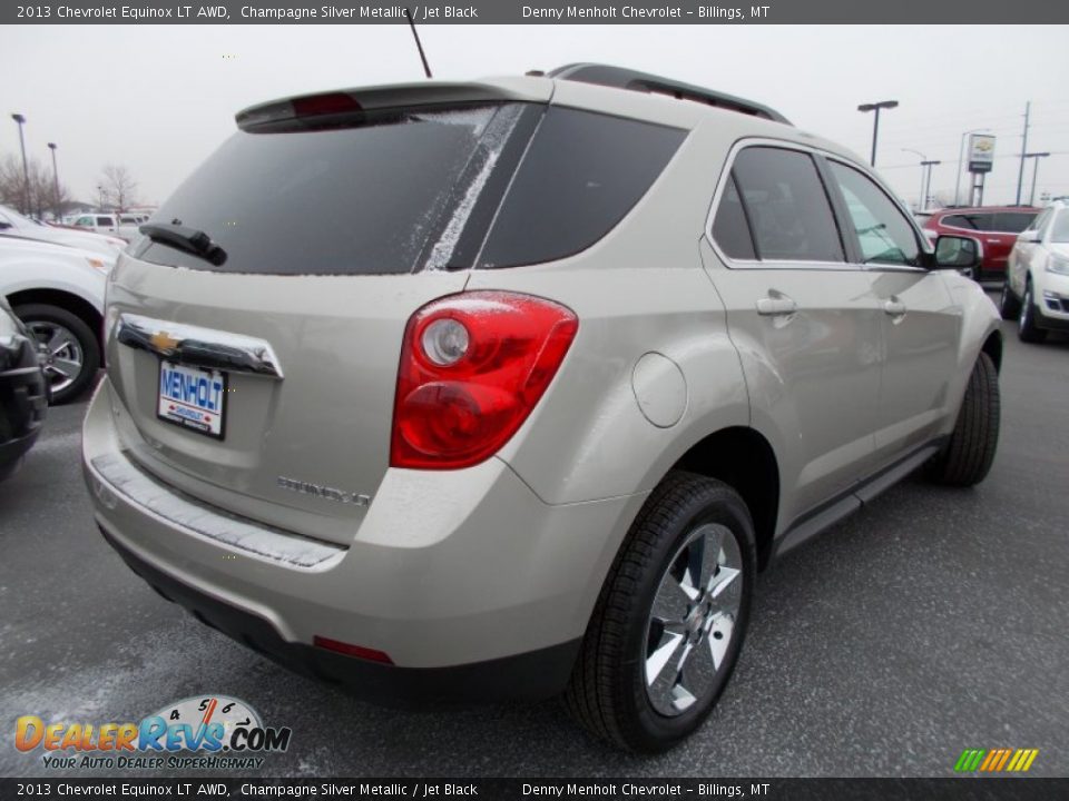 2013 Chevrolet Equinox LT AWD Champagne Silver Metallic / Jet Black Photo #3