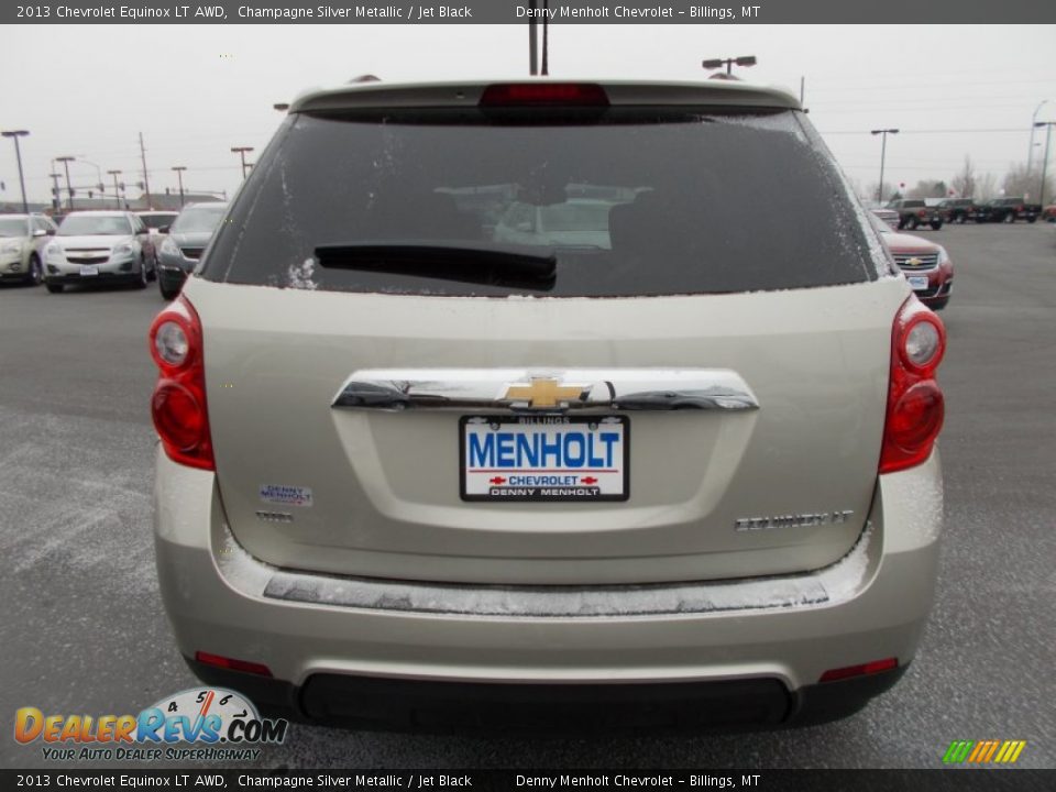 2013 Chevrolet Equinox LT AWD Champagne Silver Metallic / Jet Black Photo #4