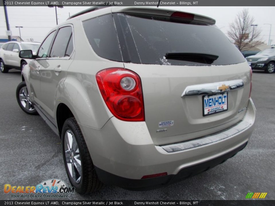 2013 Chevrolet Equinox LT AWD Champagne Silver Metallic / Jet Black Photo #5