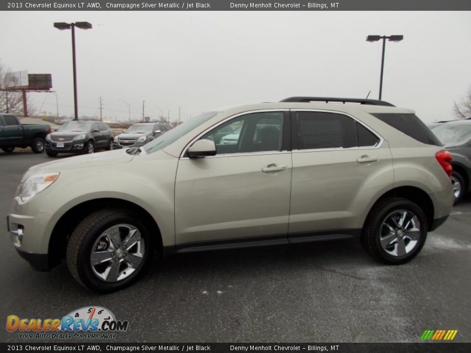2013 Chevrolet Equinox LT AWD Champagne Silver Metallic / Jet Black Photo #6