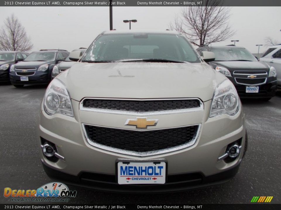 2013 Chevrolet Equinox LT AWD Champagne Silver Metallic / Jet Black Photo #8