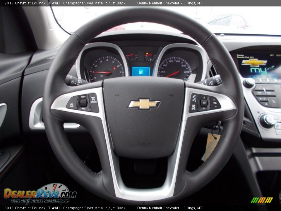 2013 Chevrolet Equinox LT AWD Champagne Silver Metallic / Jet Black Photo #24