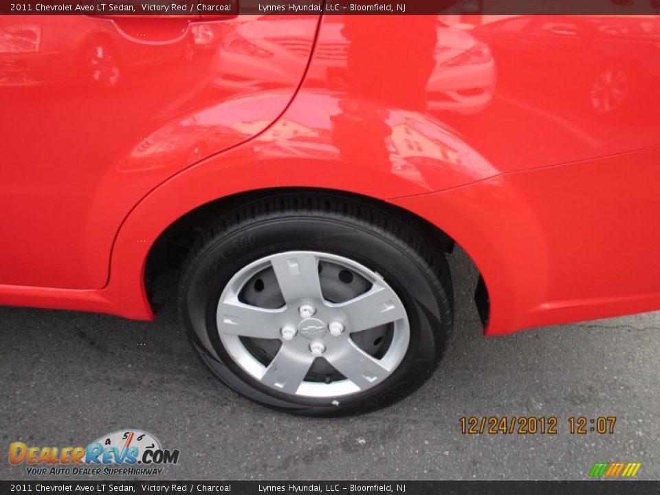 2011 Chevrolet Aveo LT Sedan Victory Red / Charcoal Photo #7