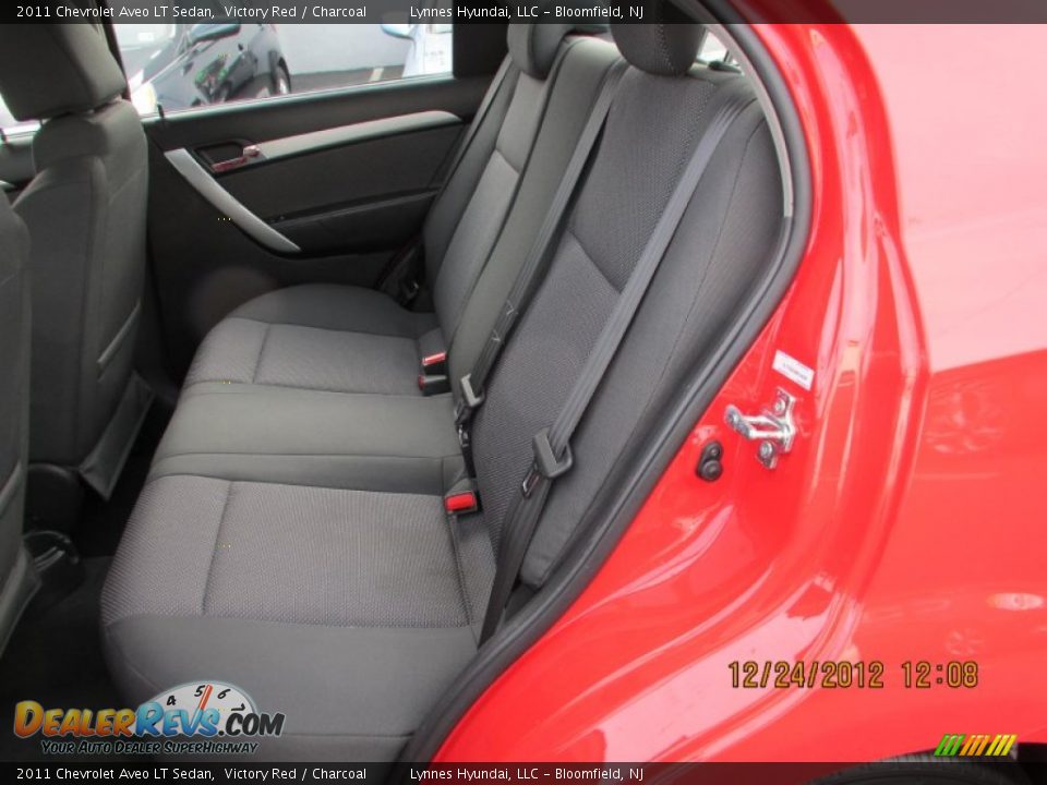 2011 Chevrolet Aveo LT Sedan Victory Red / Charcoal Photo #10