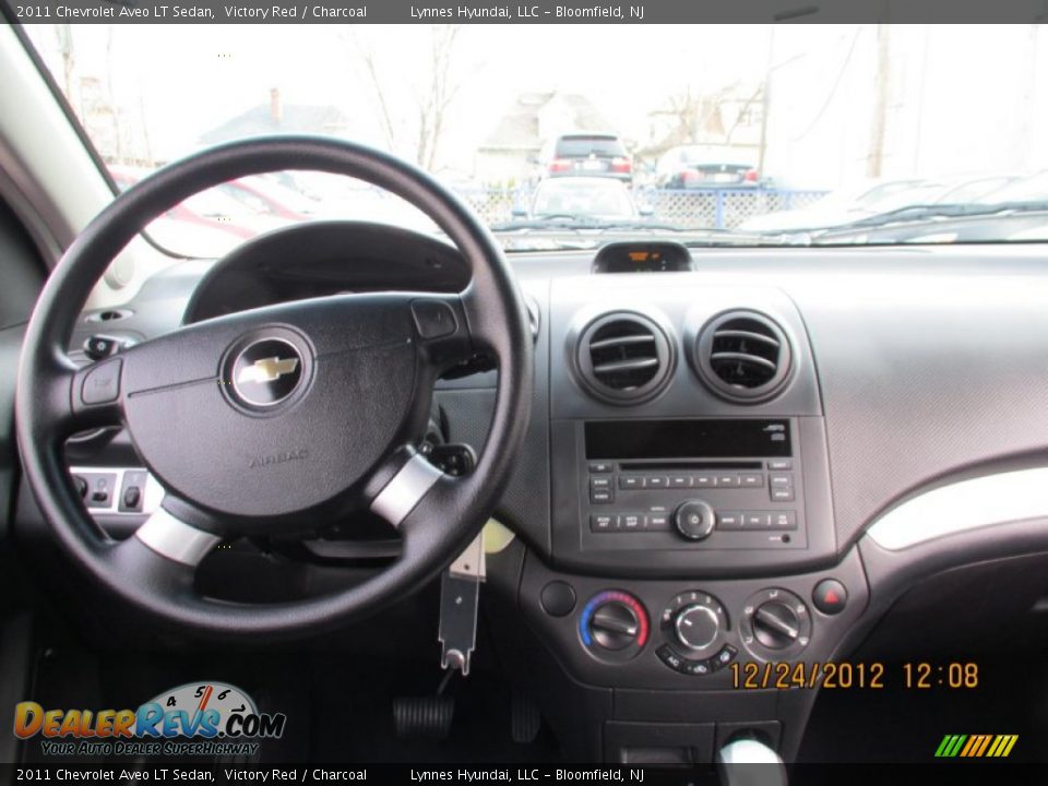 2011 Chevrolet Aveo LT Sedan Victory Red / Charcoal Photo #11