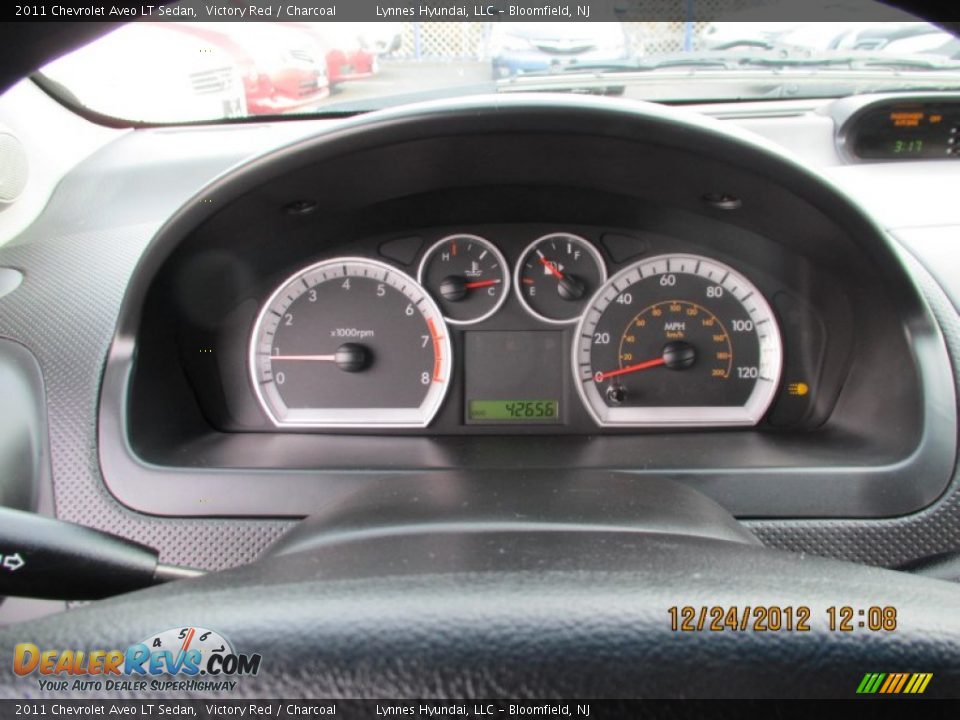 2011 Chevrolet Aveo LT Sedan Victory Red / Charcoal Photo #12