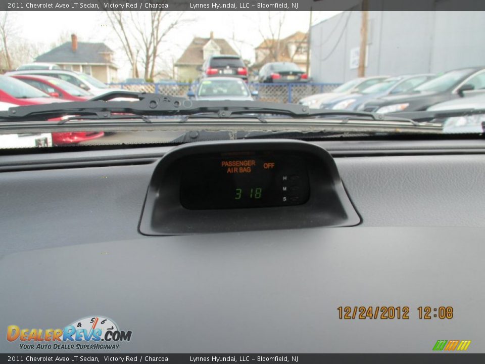 2011 Chevrolet Aveo LT Sedan Victory Red / Charcoal Photo #14