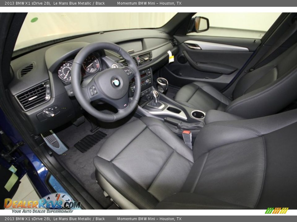 Black Interior - 2013 BMW X1 sDrive 28i Photo #11