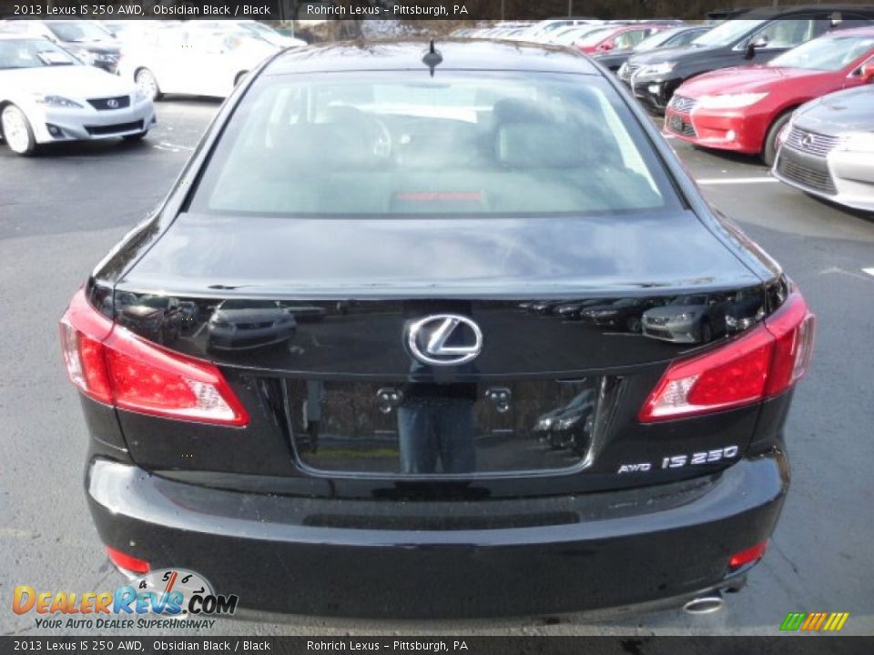 2013 Lexus IS 250 AWD Obsidian Black / Black Photo #3